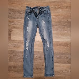 Indigo Rein Junior Skinny Destroyed Jeans SIZE 11 29X27